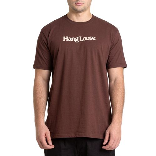 Camiseta Masculina Hang Loose Typo WT26 MARROM-HLTS010759- -1-